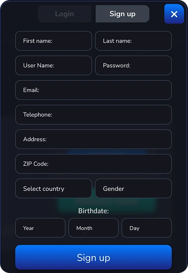 Sign Up
