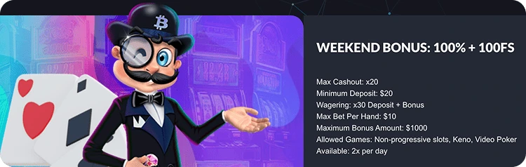75% bonus up to $1000 plus 75 free spins
